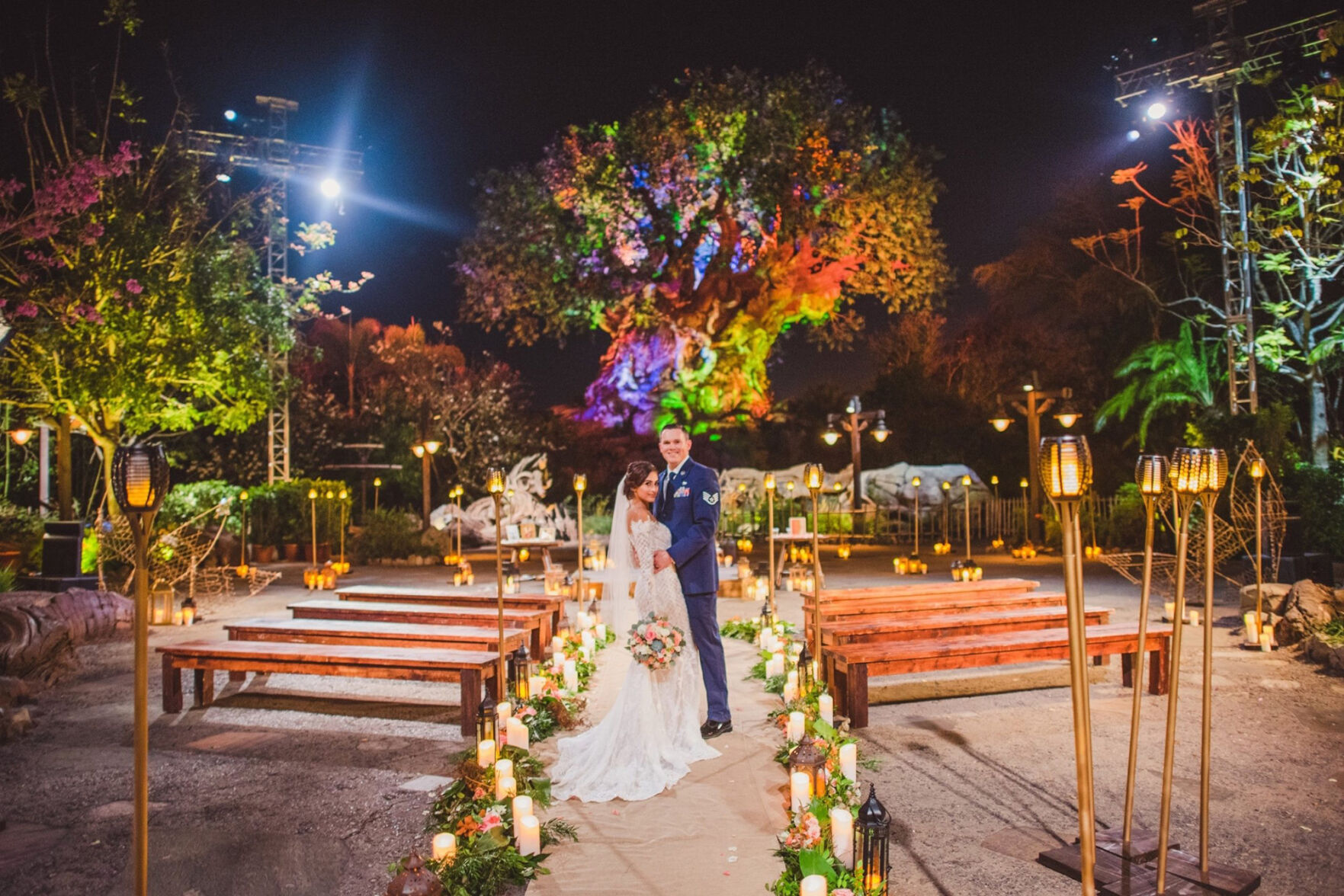 The Tree of Life at Disney's Animal Kingdom is the newest romantic venue available to happy couples looking to "tie the knot" at Walt Disney World Resort.